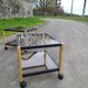Coffee table golden black and Erard smoked glass