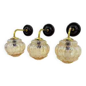 Appliques bubble ambrées