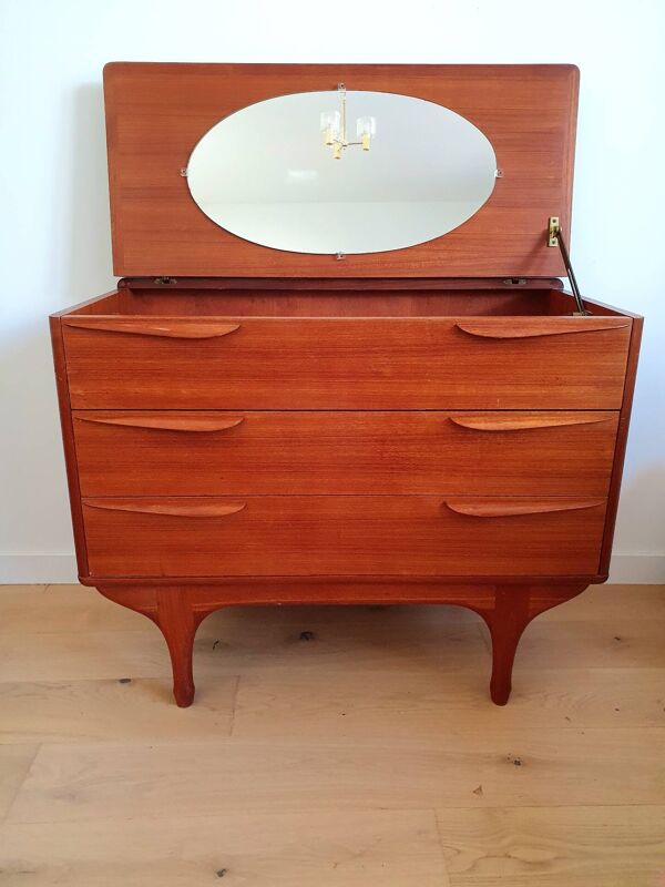 Commode / coiffeuse design scandinave vintage