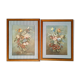 Paire de gouaches Bouquets de fleurs XIXe