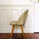 Chaise gondole fourrure moumoute vintage
