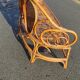 Rattan bench and cannage, vintage