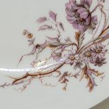 Superb Plate Dish on Pedestal 19th Century White Porcelain Bird Decor