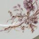 Superbe Assiette Plat Sur Piédouche XIXème Porcelaine Blanche Décor Aux Ois