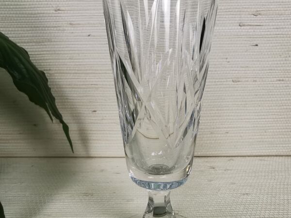 6 flûtes à champagne en cristal