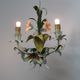 Hanging lamp in metal. 3 lights. Vintage 1960s.