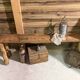 Old solid wood bench – country house spirit
