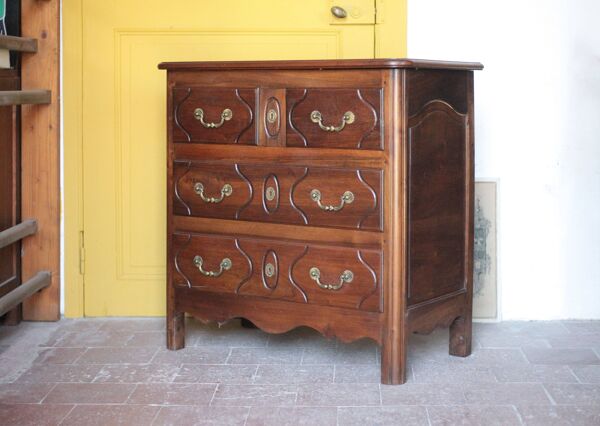 Commode bois 4 tiroirs,meuble de rangement,meuble ancien,commode parisienne