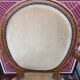 Pair of armchairs medallion Louis XV style, yellow velvet