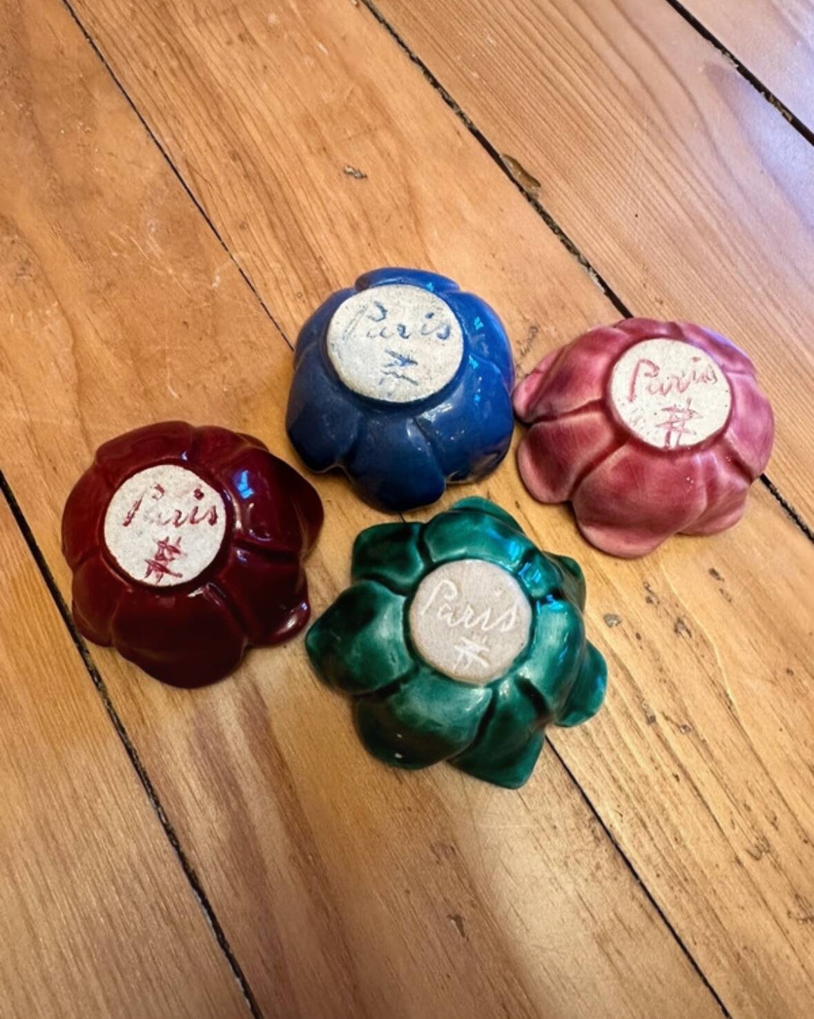 Poppy flowers in antique ceramics
