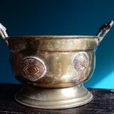 Cache-pot sartic sa maroc in brass and copper
