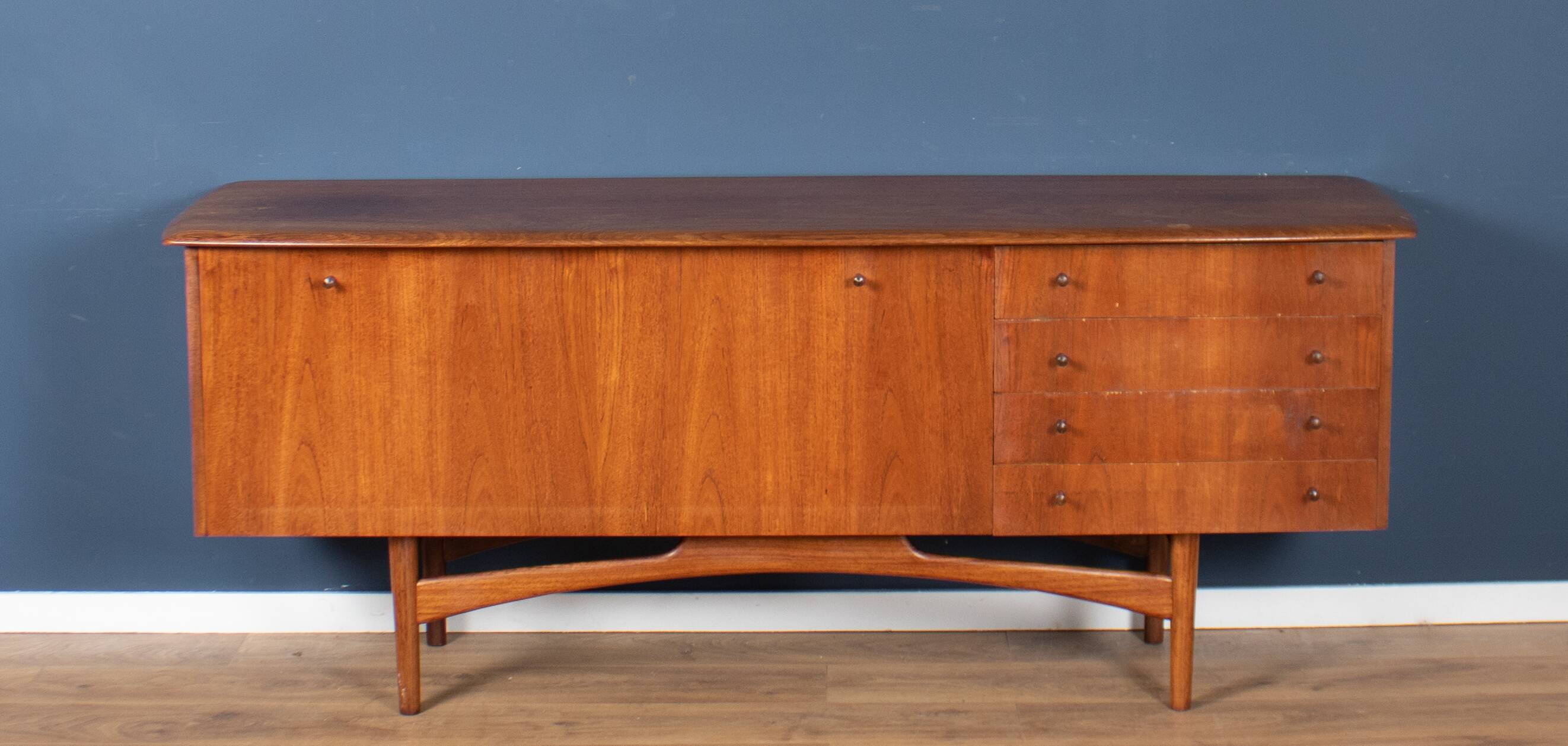 Retro Teak 1960s Long Mid Century Sideboard By Dalescraft