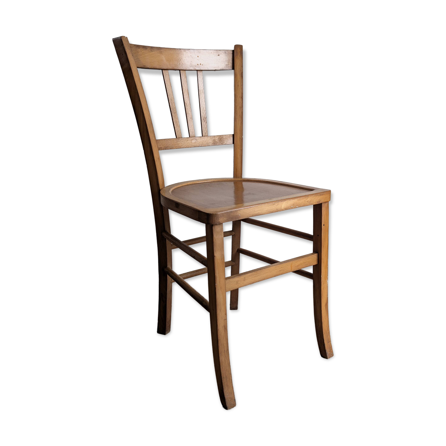 Vintage 1950s Bistro Chair in Beech