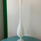 Soliflore vintage en verre opalin