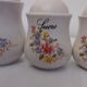 Series of 4 kitchen pots - floral motif