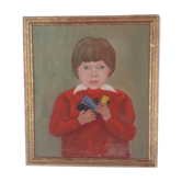 Portrait L' enfant aux jouets
