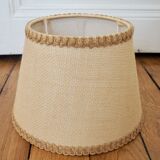Vintage beige jute lampshade H14cm