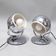 Paire de lampes boule chromées années 60
