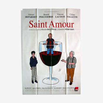 Original movie poster "Saint Amour" Depardieu, Poelvoorde