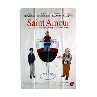 Affiche cinéma originale "Saint Amour" Depardieu, Poelvoorde