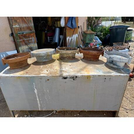 5 cast iron planters from 1900: Charleville - Mézières