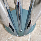 Large Space Age table lamp in chrome metal, Gaetano Sciolari, 1970.