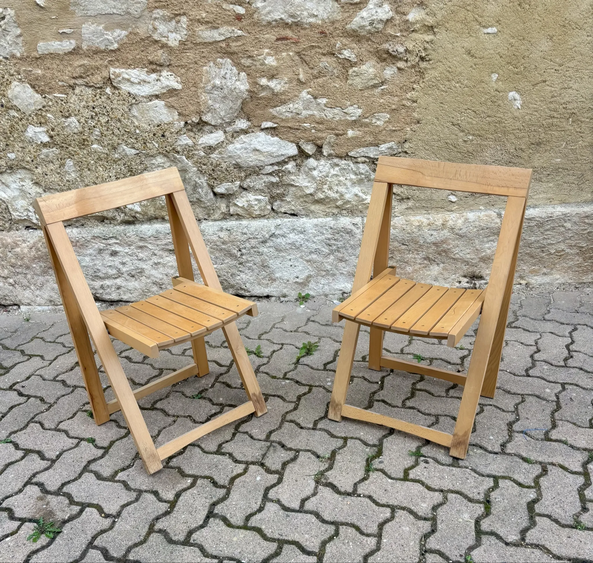 Vintage folding chairs Trieste – Aldo Jacober 1960