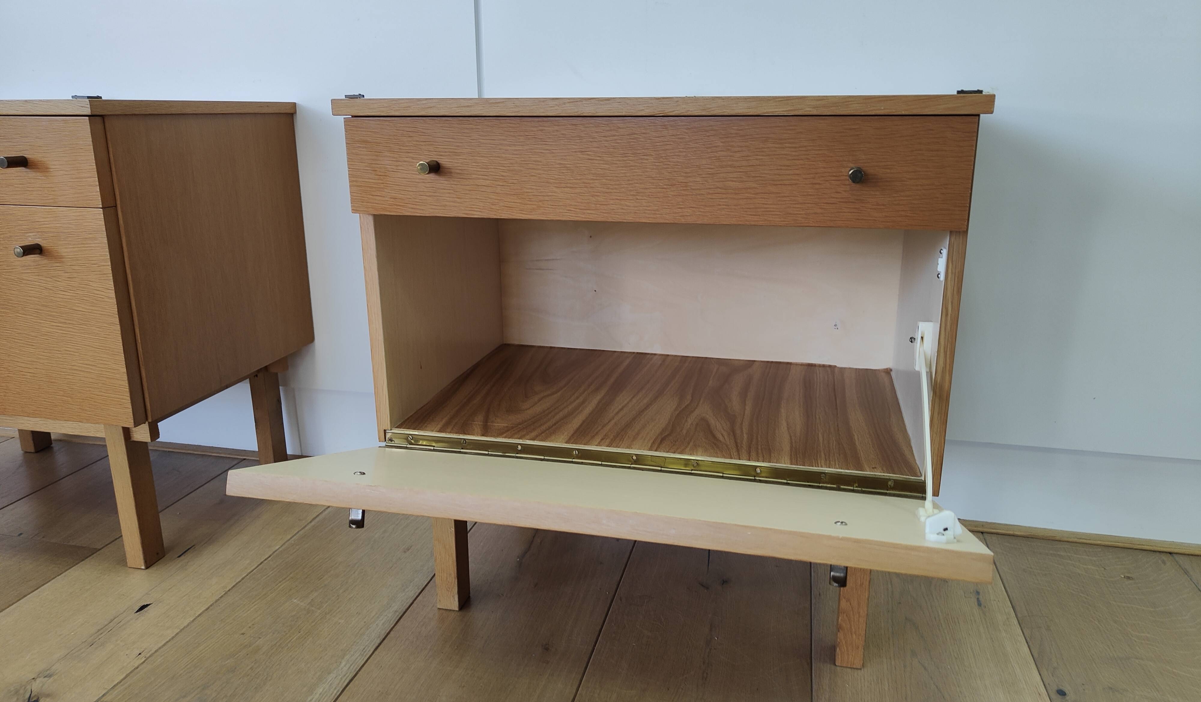 Set of 2 bedside tables from the middle of the century