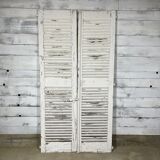 Pair of white shutters