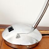 Lamp type chrome metal casserole