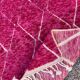 Traditional handmade wool pink rug 250cmx150cm