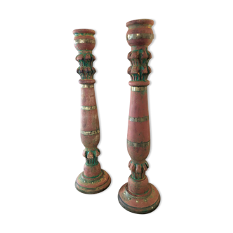 Paire de bougeoirs ancien