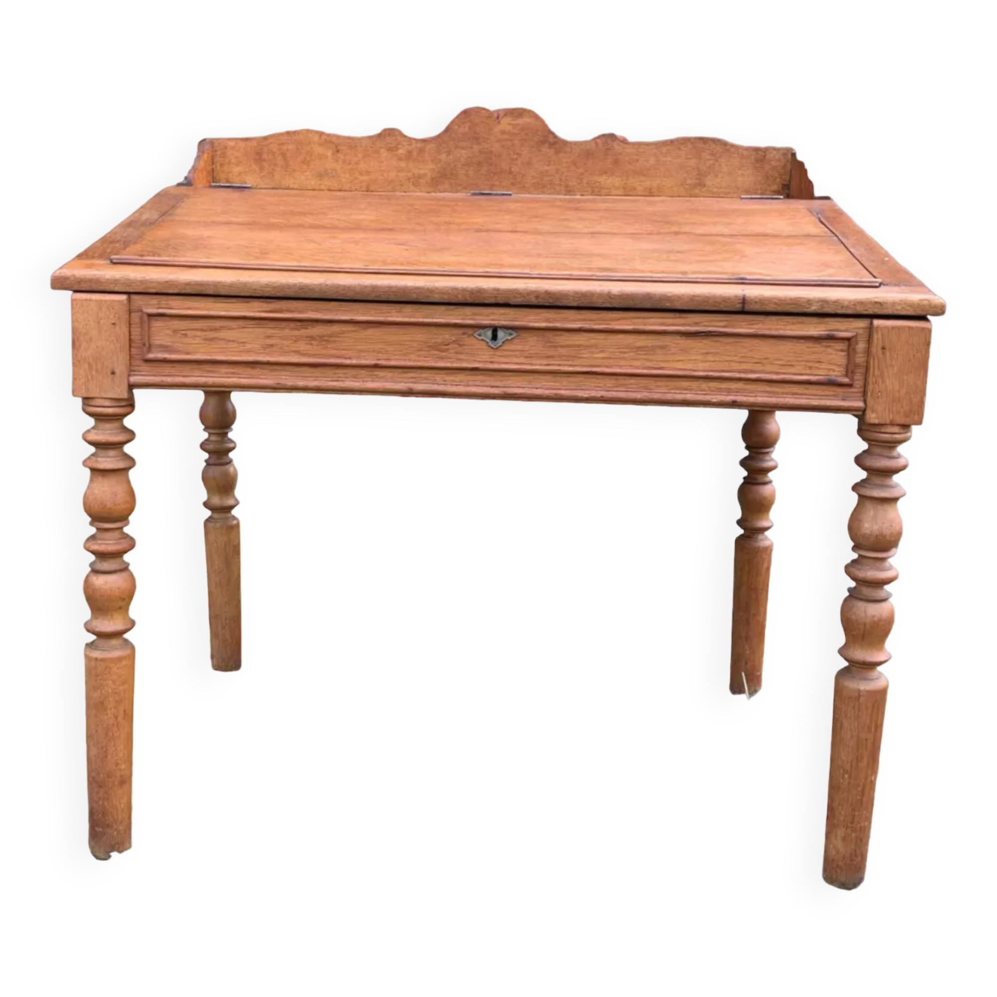 Oak sloping secretary