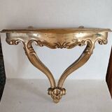 Golden wall console