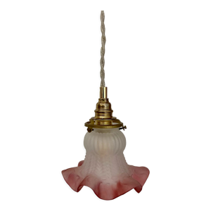 Baladeuse tulipe vintage en verre