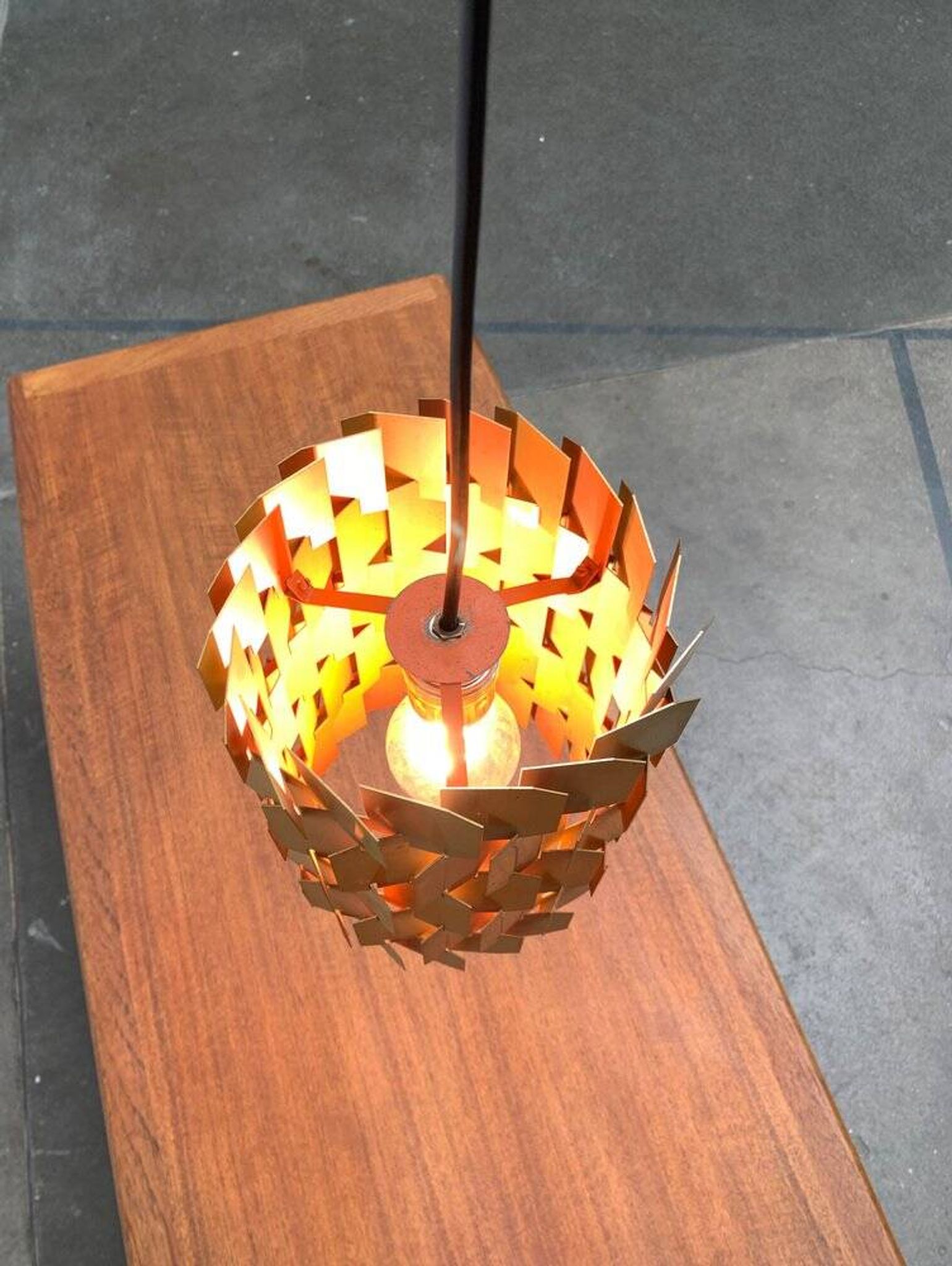 Danish Mid-Century Pop Facette Suspension by Louis Weisdorf for Lyfa, 1960s