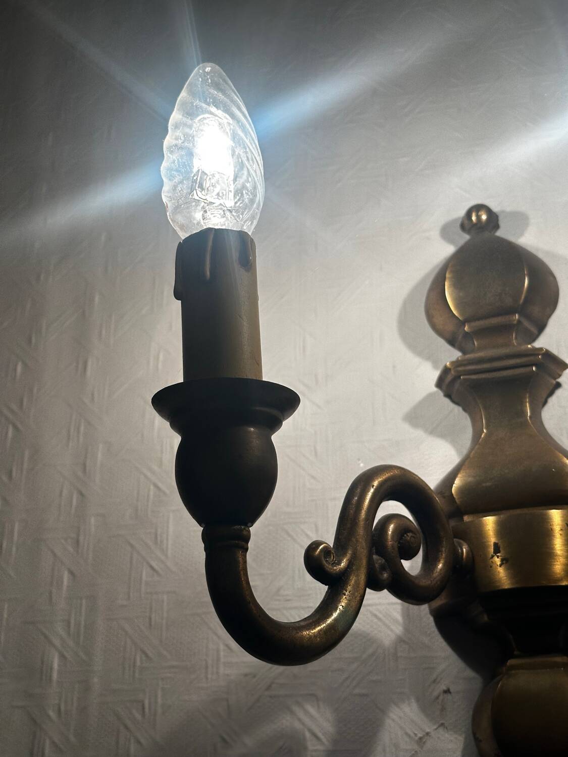 Vintage Brass Wall Sconce