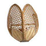 Wicker wall lamp