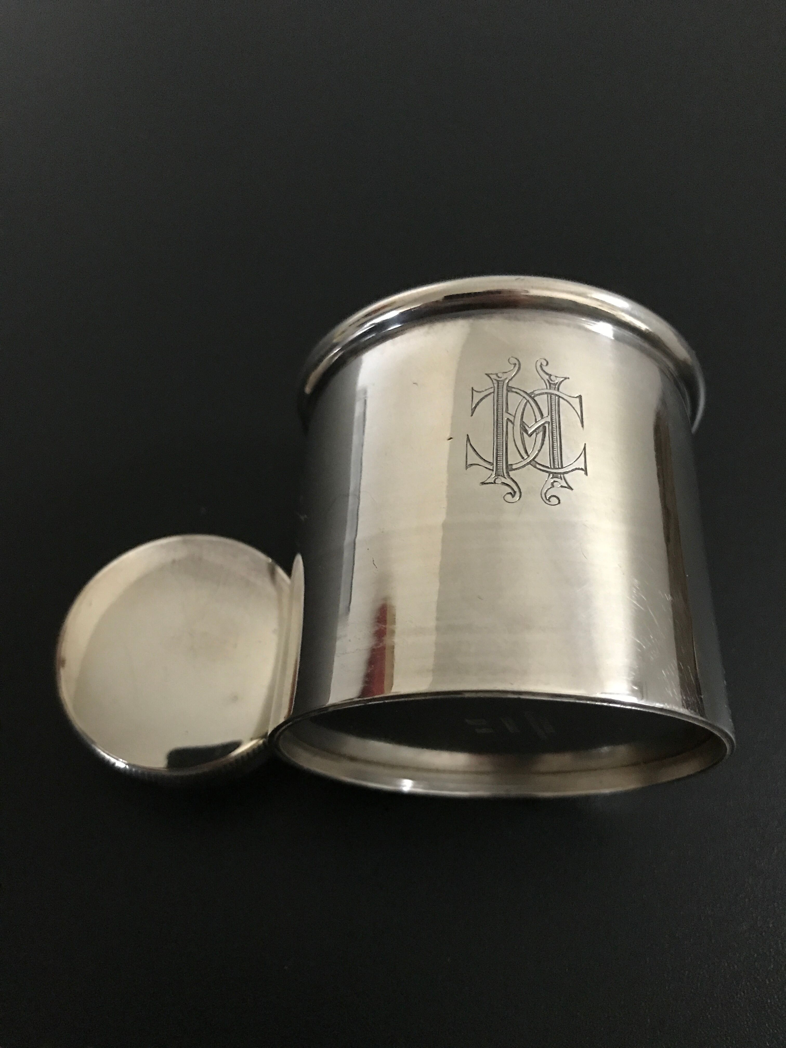 Christofle silver metal pot