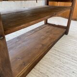 XL central island workbench oak