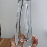Solid crystal vase soliflore signed DAUM