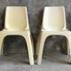 Ensemble de 4 chaises Kartell modèle 4850 design Castiglioni Gaviraghi Lanza made in Italy 1965