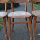 Lot de 4 chaises bistrot en bois