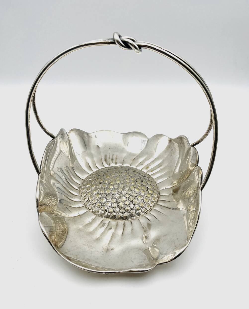 Egidio Broggi Milano silver-plated fruit bowl