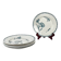 Set of 6 flat plates model "Oeillet", KG Lunéville, ironstone, 19th century