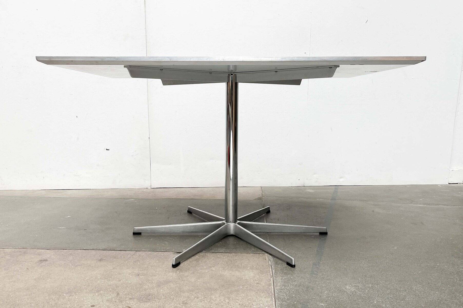 Mid-Century Modern Danish Minimalist Table by Piet Hein, Bruno Mathsson, Arne Jacobsen for Fritz Hansen, 1980s, 1984