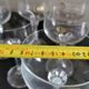 6 bohemian crystal champagne glasses