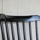 Black wooden bistro chairs