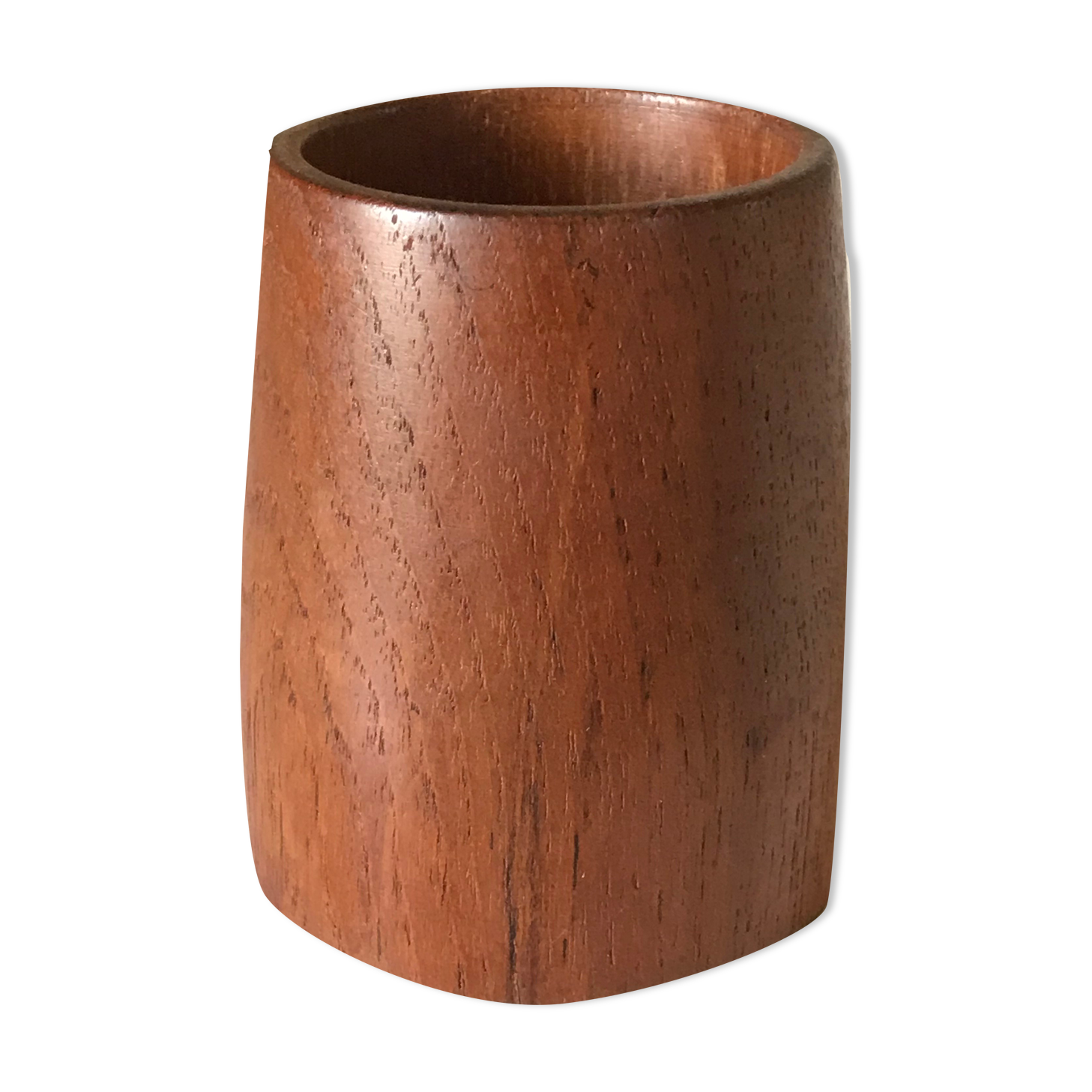 Teak pencil pot vintage 60 years