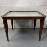 Rectangular coffee table from the 40s mirror